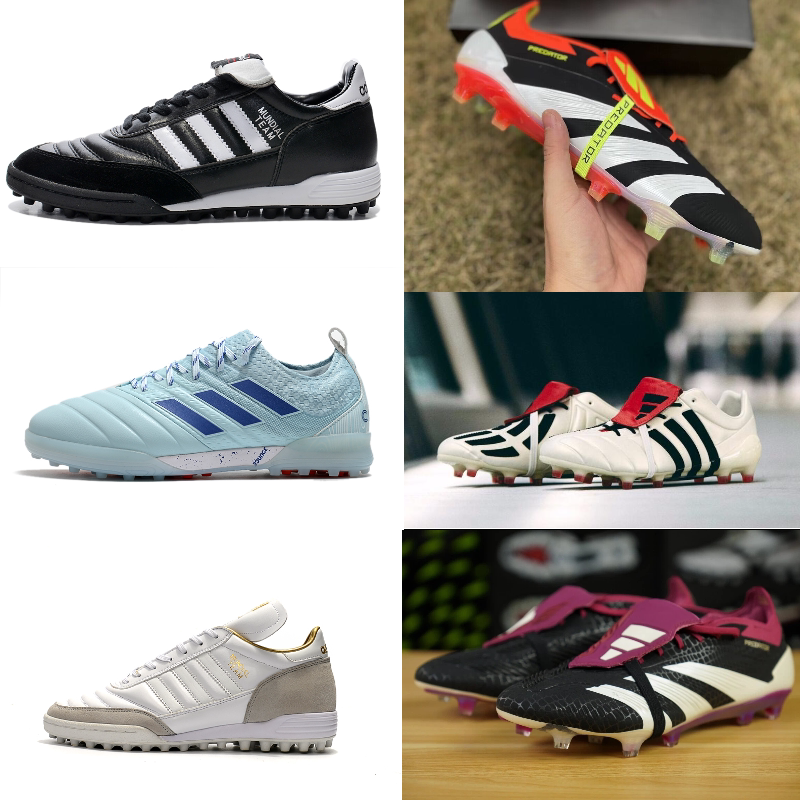 Falcon Football Shoes Classic Fg Large Tongue Artificial Grass Nails Men and Women Indoor Flats Bottom Student Kidsren's Training Shoes Ag