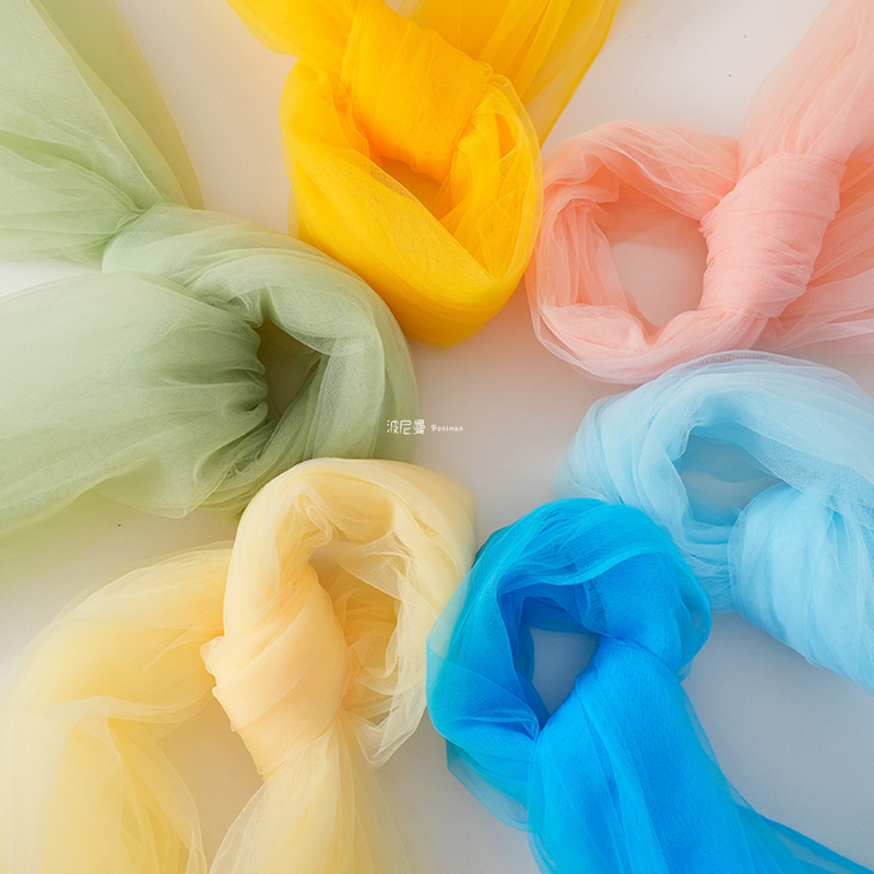 ins Fairy Mist Tulle Fabric Sheer Gauze Backdrop Cloth Kindergarten Decoration Wedding Decoration Soft ins Fairy Mist Tulle Fabric Sheer Gauze Backdrop Cloth Kindergarten Decoration Wedding Decoration Soft