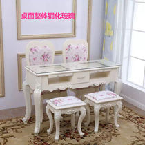 European style manicure table 1.2 meters white painted manicure shop table and chair set light luxury double three person nail table