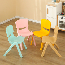 Camellia childrens chair large thickened kindergarten table and chair back chair baby plastic bench dining chair baby small