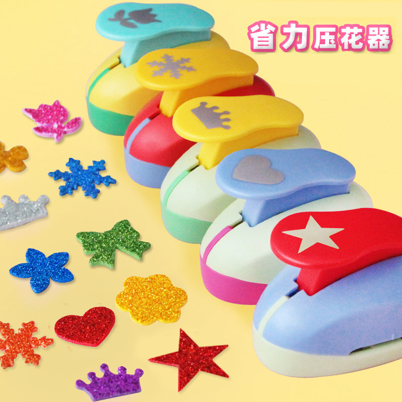 Labor-saving Embossing Machine Children Handmade Nursery Manual Press Paper Punching Printing Machine Pentagram Round Mold Big-Taobao