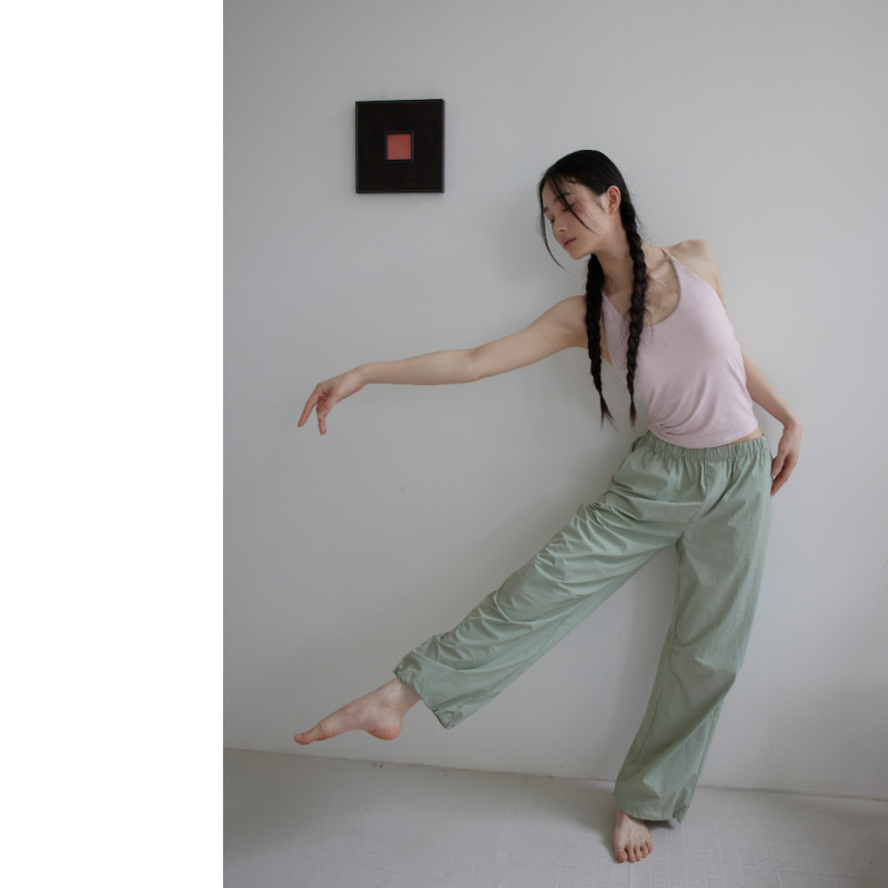 Piisure Elasticated Leg Drawstring Loose Sports Pants