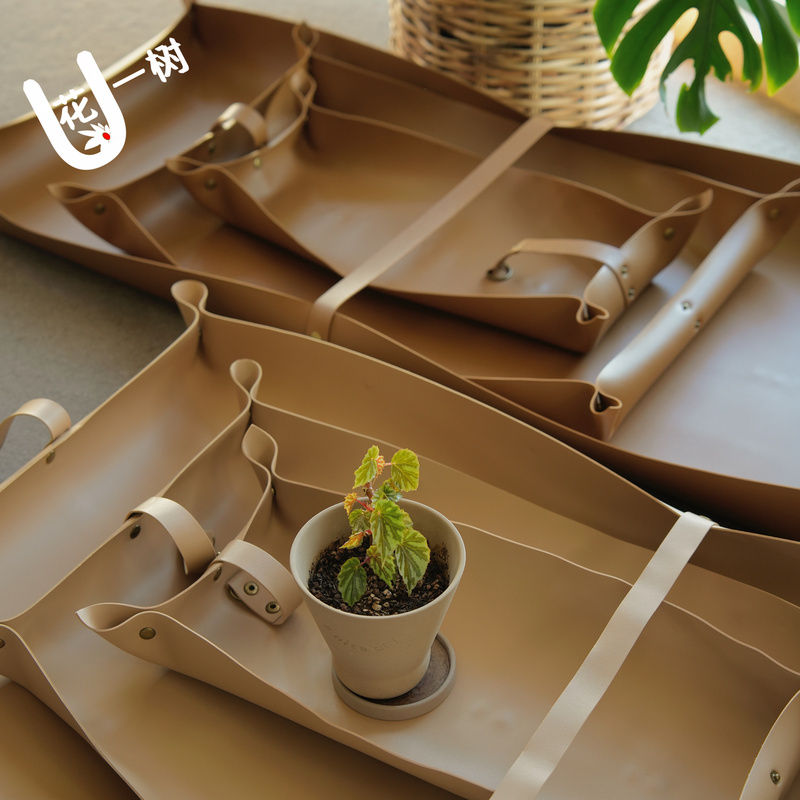 U-Shaped Portable Roll-Up Gardening Mat for Home Balcony Flower Planting, Soil Changing, Waterproof Succulent Repotting Mat U-Shaped Portable Roll-Up Gardening Mat for Home Balcony Flower Planting, Soil Changing, Waterproof Succulent Repotting Mat