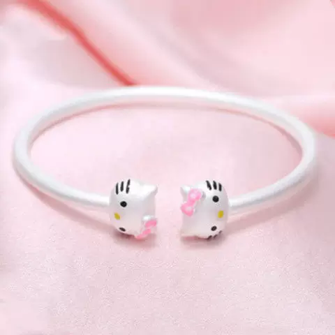Hello Kitty, hello kitty, детский милый серебряный браслет, семейный стиль, подарок на день рождения