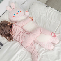 Pure cotton cloth doll bunny doll sleeping with pillow can be detached to hold sleeping paparazzi girl ultra soft bed with legs children