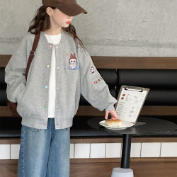 Children's Clothing, Girls' Autumn Jacket, 2025 New Style, Middle and Older Girls' Spring and Autumn Baseball Jacket for Junior High School Students