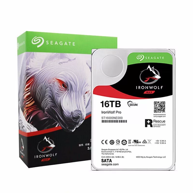 Жесткий диск Seagate/Seagate ST16000NE000 16TB cool wolf PRO механический жесткий диск 16T сетевое хранилище NAS