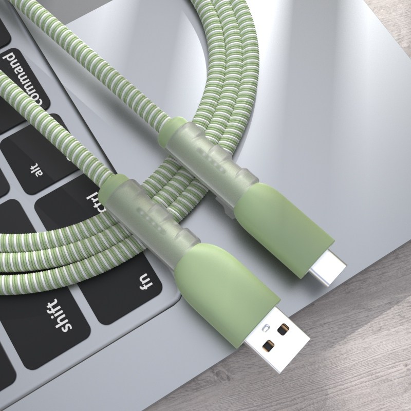 New Android Apple data line protective sleeves apply Huawei OPPO Xiaomi VIVO charging nibble-line device anti-break-Taobao