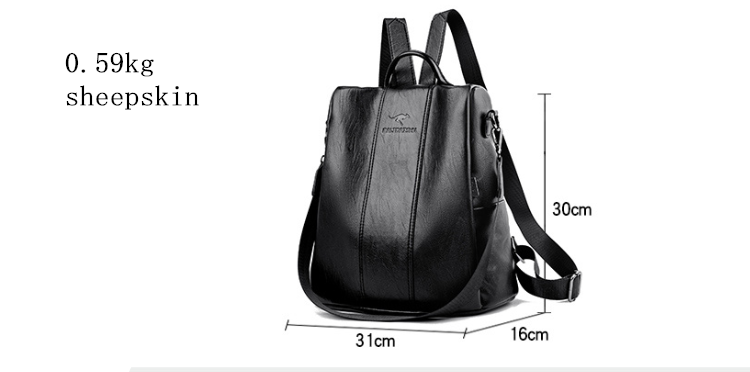 рюкзак anti-theft leather backpack women vintage shoulder bag ladie OTHER