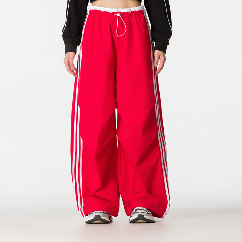 Adidas Women's Red Woven Dance Pants 2026 Autumn New Loose Casual Sports Pants Kz4222 Adidas Women's Red Woven Dance Pants 2026 Autumn New Loose Casual Sports Pants Kz4222