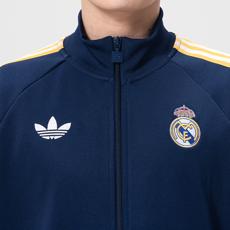 Adidas, мужская весенняя футбольная куртка в ретро-стиле, тренд сезона, американский стиль