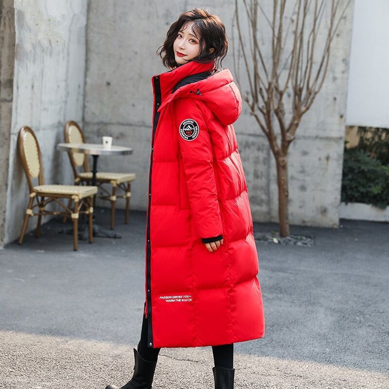 Duck down Jacket for Women, Long Style, Over-The-Knee, 2026 Winter New Model, Slim Fit, Thickened, Plus Size, White Duck down Coat, Off-Season