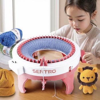 Authentic Children's Hand-Cranked Sweater Knitting Machine Scarf 48-Needle 22-Needle DIY Material Kit Mini Scarf Knitting Tool