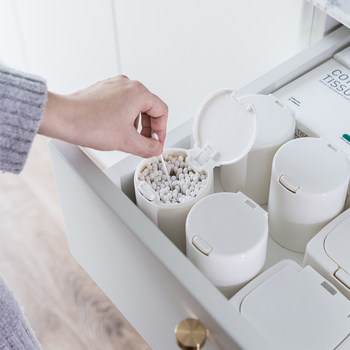 New Style Pop-Up Storage Box for Dental Floss, Cotton Swabs, Makeup Cotton, Dust-Proof Storage Box for Small Office Items