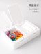 Desktop Push-Type Storage Box ins Compartments for Small Items, Pop-Up Lid for Hair Ties, Hairpins, Earrings, Jewelry, Makeup Cotton Swabs Box