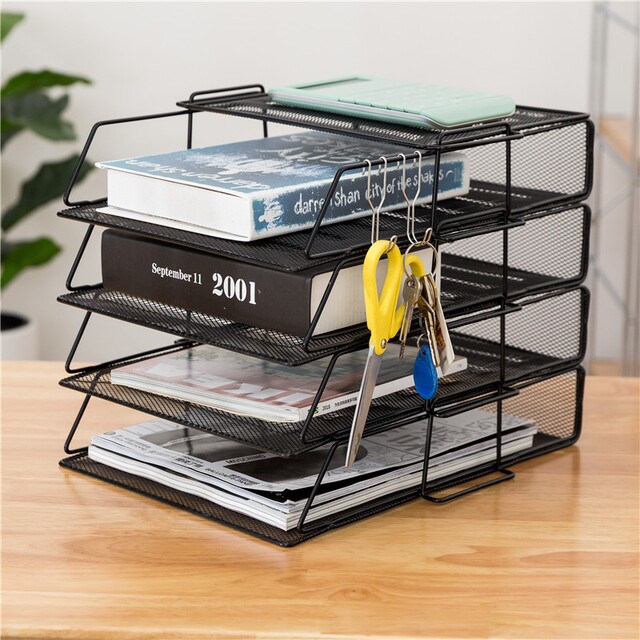 Hook Mesh Grids Shelf Hook Black and White Stainless Steel Jewelry Mobile Phone Accessories Supermarket Snacks Clothing Store Hook