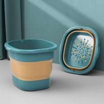 Xinjiang foldable foot bath bucket heightening household foot bath bucket folding foot massage bucket dormitory portable