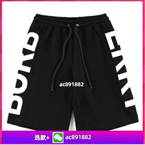 (Deposit) 4 Spring and Summer New Letter Printed Casual Sports Versatile Fashion Couple Tops for Men and Women 224