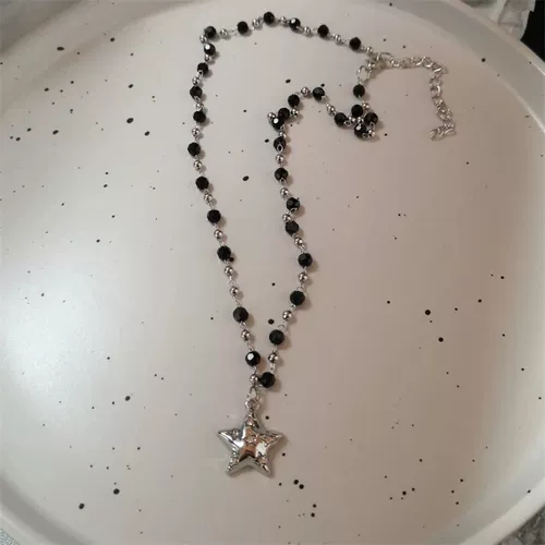 K Поп -крутой панк винтажные звездные подвесные подвесные сети форма ожерелья