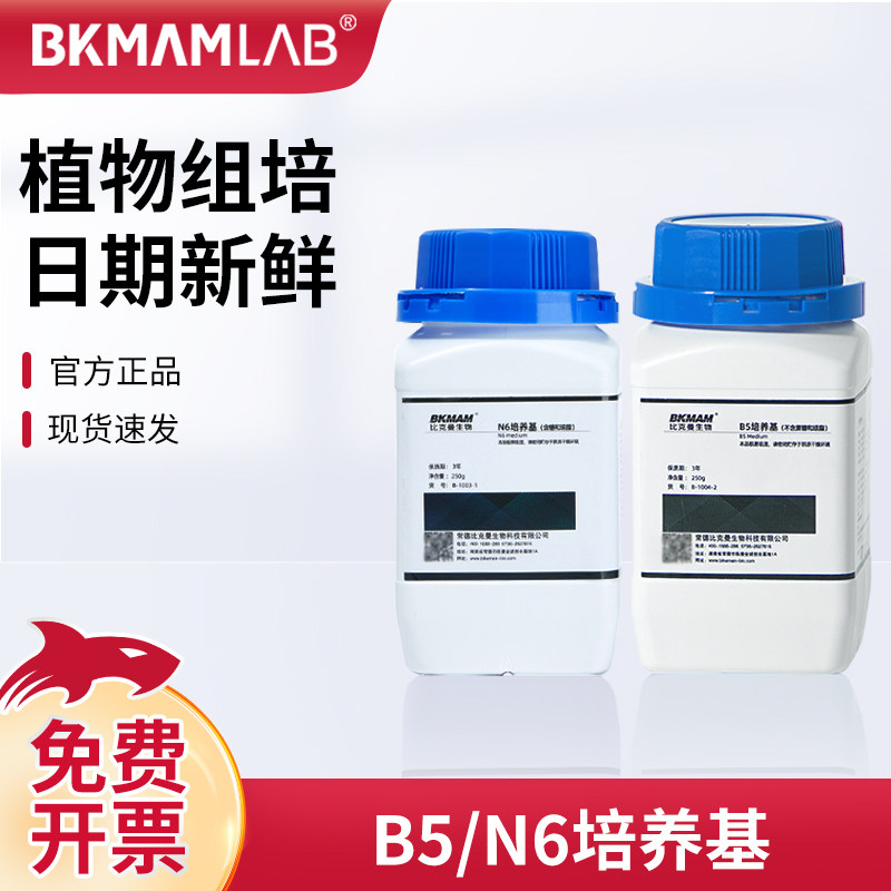 比克曼生物B5N6培养基植物细胞组织培养基粉实验室专用琼脂培养基