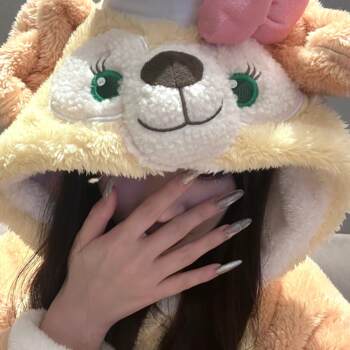 Vockoo Coral Fleece Pajamas for Women, Winter Thickened New Style Autumn and Winter Sleepwear, Plush Loungewear