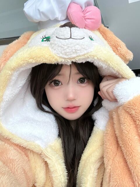 Vockoo Coral Fleece Pajamas for Women, Winter Thickened New Style Autumn and Winter Sleepwear, Plush Loungewear