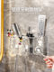 German toothbrush rack light luxury bathroom punch-free wall-mounted bathroom toothbrush cup mouthwash cup storage rack