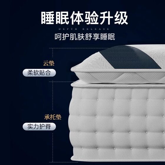 George Bass Ultra-Soft Mattress Five-Star Hotel Mattress Coconut Palm Mattress Spring Mattress for Home Use 1.8m Soft Mattress 30cm Thick
