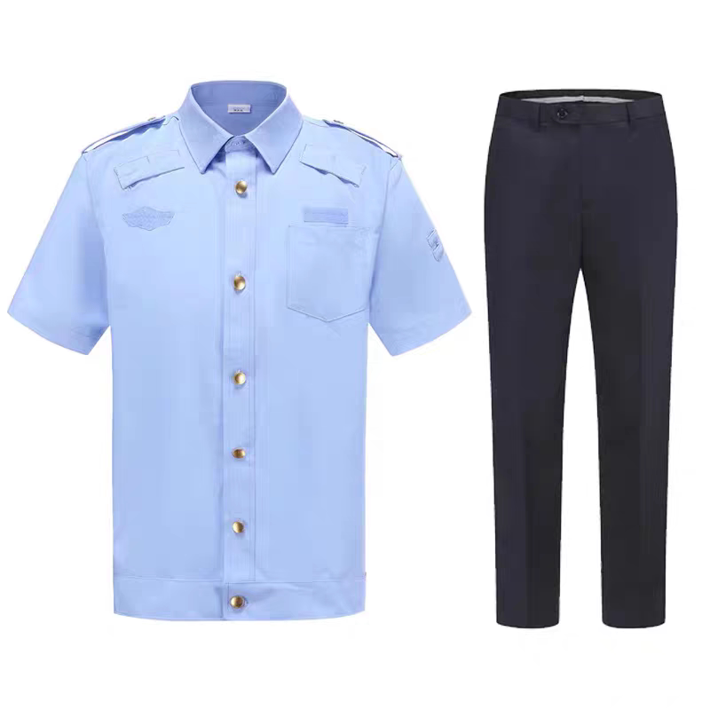 New Comprehensive Summer Market Regulator Short-Sleeved Jacket Shirt Transportation City Long-Sleeved Interwoven Thick Formal Shirt Management