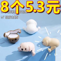 Table anti-collision corner baby protective silicone edge strip childrens table corner anti-collision baby anti-knock thickening protection cartoon