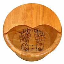 Healthy foot bath basin household foot bath bucket acupoint massage foot bath bucket solid wood foot massage bucket constant temperature foot bath bucket