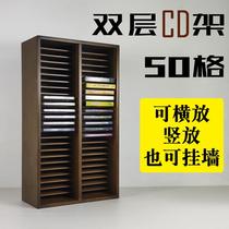 cd disc containing shelf swing piece collection rack box blue CD holder CD cabinet film CD shelf record storage rack
