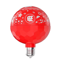 Seven Colorful discoloration fu character lamp Spring Festival Gonghappiness Fortune Light Bulb Hair lamp Festive Atmosphere Light of Festive Atmosphere Lamp 3088