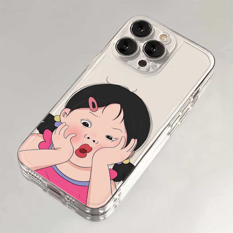 Suitable for Apple 15 Pro Max Phone Case, New Model iPhone 14 with a High-End Feel, 13 Silicone Anti-Drop, 12 Face-Slimming for Girls, 11 Cartoon, 8 Plus Creative, 7 Personalized, Xr Transparent, XS Unisex Soft Protective Case