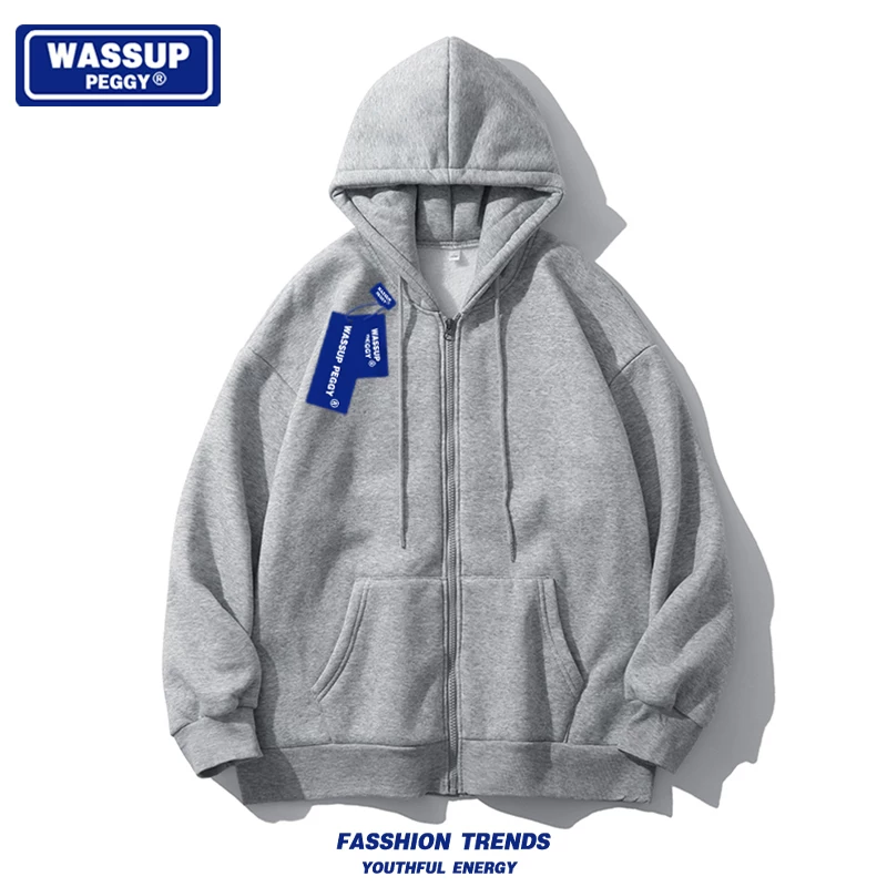 Кенди HOODIE WASSUP PEGGY, демисезонный свитшот, спортивная куртка, американский стиль, оверсайз