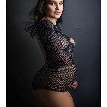 Bodysuit rhinestones maternity body cristal Maternity Pregn