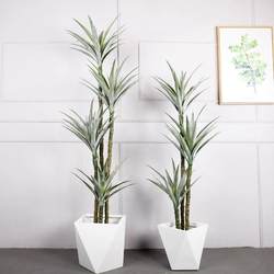 Nordic large simulated green plant sisal Simple floor-standing tropical plant decorative fake tree Simulated tree sisal potted plant