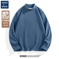 [Шелковая базовая рубашка с воротником из шелка] темно-синий цвет (сплошной цвет)