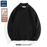 Базовый, черный, высокий воротник