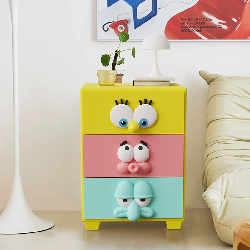Тумба прикроватная NewThings «Sponge Baby», 3 ящика, детская мебель, 39,5×25,5×18 см