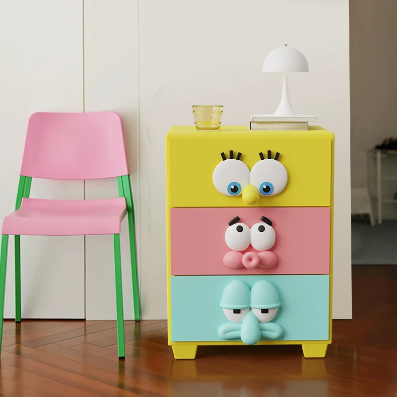 Тумба прикроватная NewThings «Sponge Baby», 3 ящика, детская мебель, 39,5×25,5×18 см