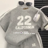 Спортивный костюм для мальчиков, летняя детская летняя одежда, шорты для отдыха, комплект, короткий рукав