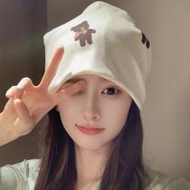 Confinement headband summer thin face wash special fashion hat postpartum spring and summer pure cotton maternity sitting mother hat maternity protection