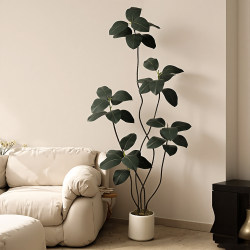 Artificial Black King Kong fake green plant decoration indoor potted large floor decoration living room Accessible Luxury bionic green plants