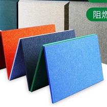 Polyester fiber sound-absorbing board wall decoration kindergarten felt sound insulation board KTV live broadcast room sound-absorbing flame retardant material