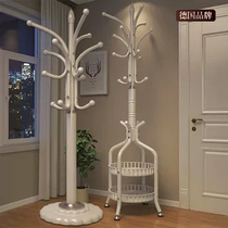 German craft coat rack floor-standing indoor clothes rack home vertical clothes storage rack multi-functional hanging bag