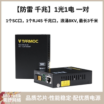 Damo HTB-GS-03 lightning protection Gigabit single-mode single fiber optical fiber transceiver Gigabit photoelectric converter