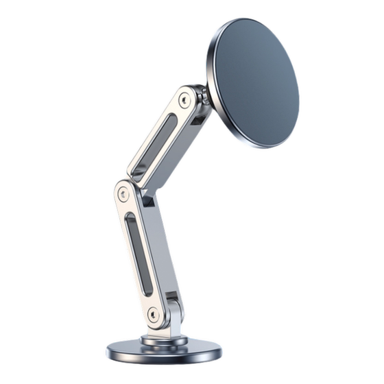
magsafe magnetic suction car mobile phone bracket instrument table rotary paste car navigation special 2024 new aluminum alloy bracket folding rotary anti-shake stable high-end suitable for Apple 15