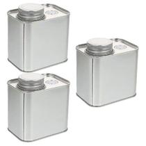 3 Pcs Coffee Bean Powder Tin Can Tea Containers for Loose