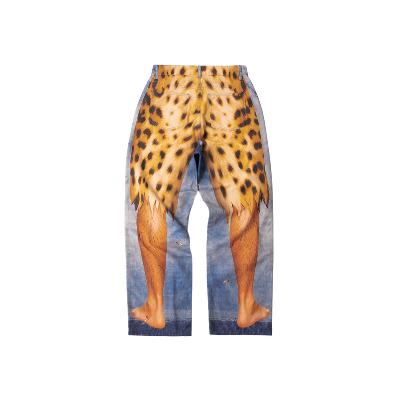 Mental Free Leopard Print Wild Leg Print Pants